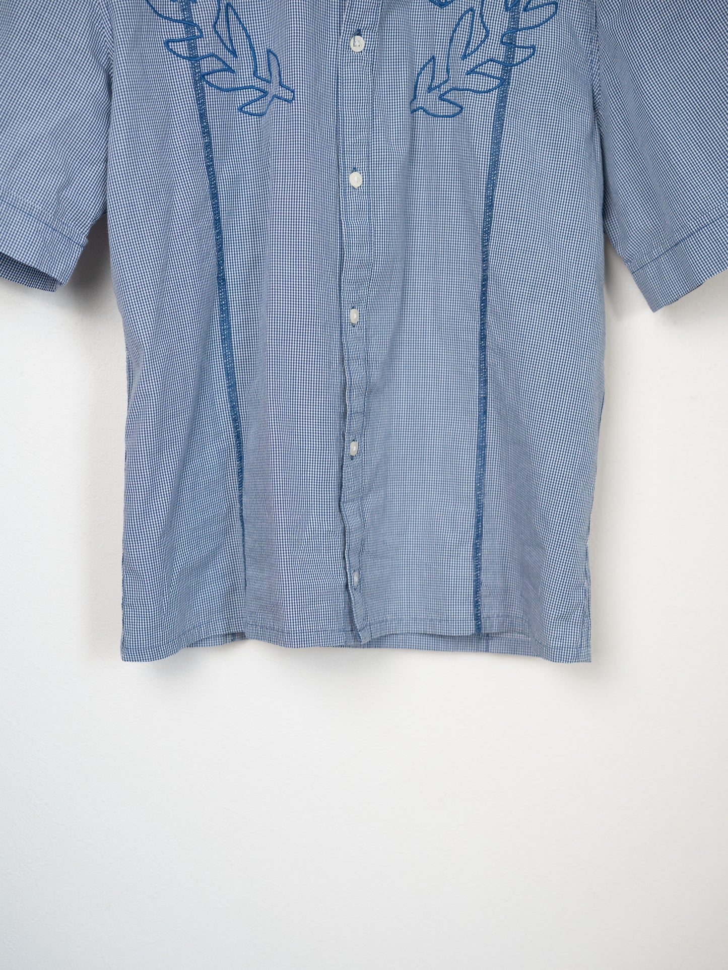 DIESEL ギンガムチェック刺繍シャツ