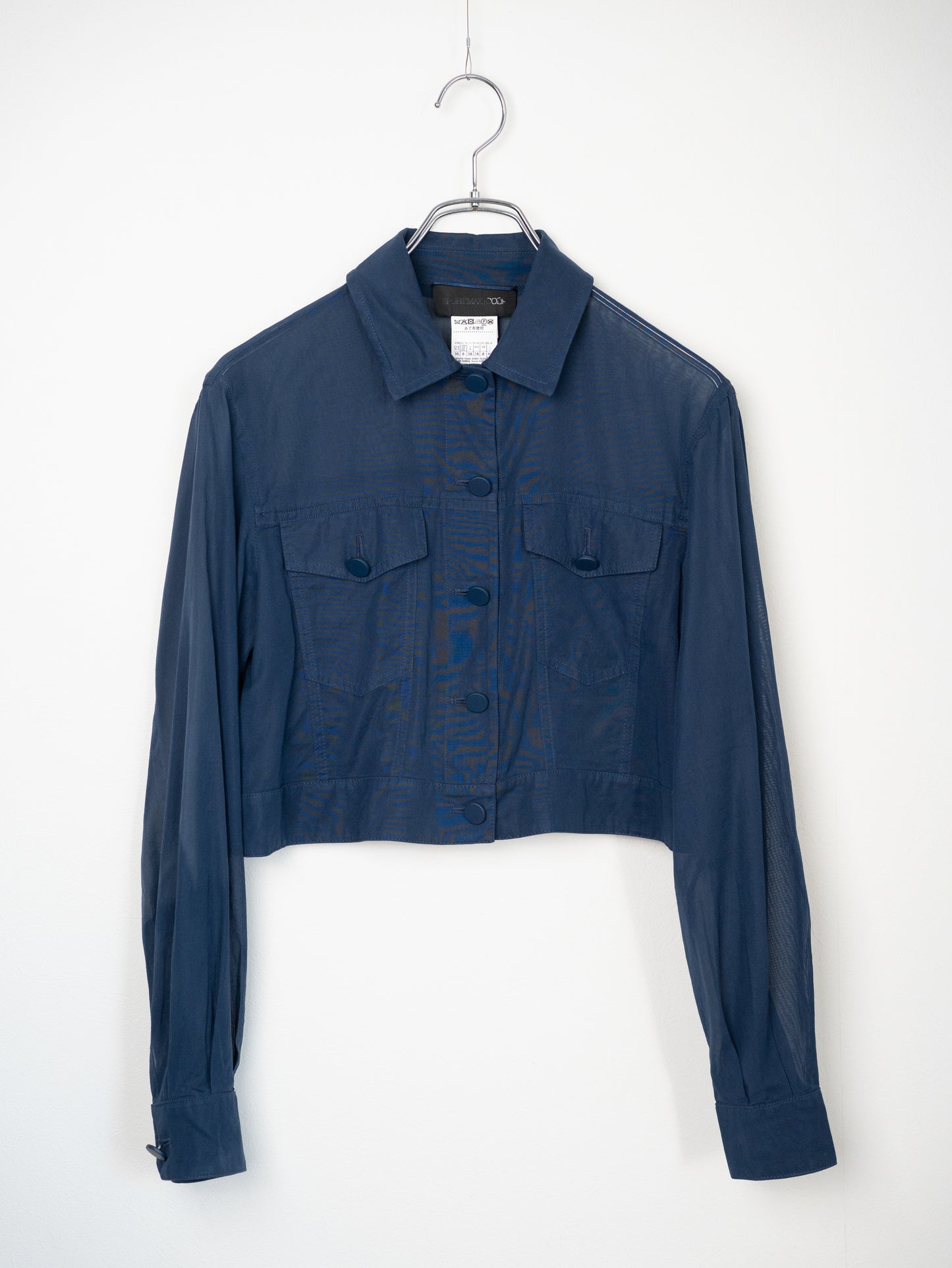 SPORTMAX シースルーシャツジャケット