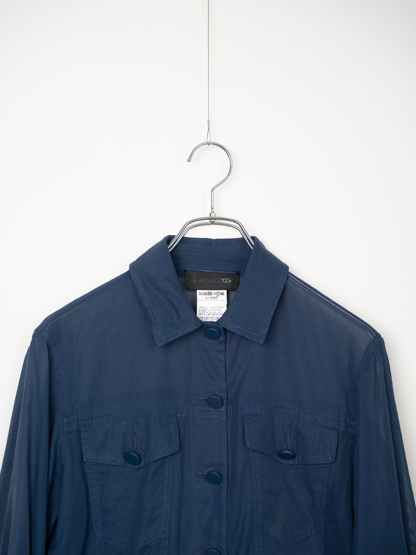 SPORTMAX シースルーシャツジャケット