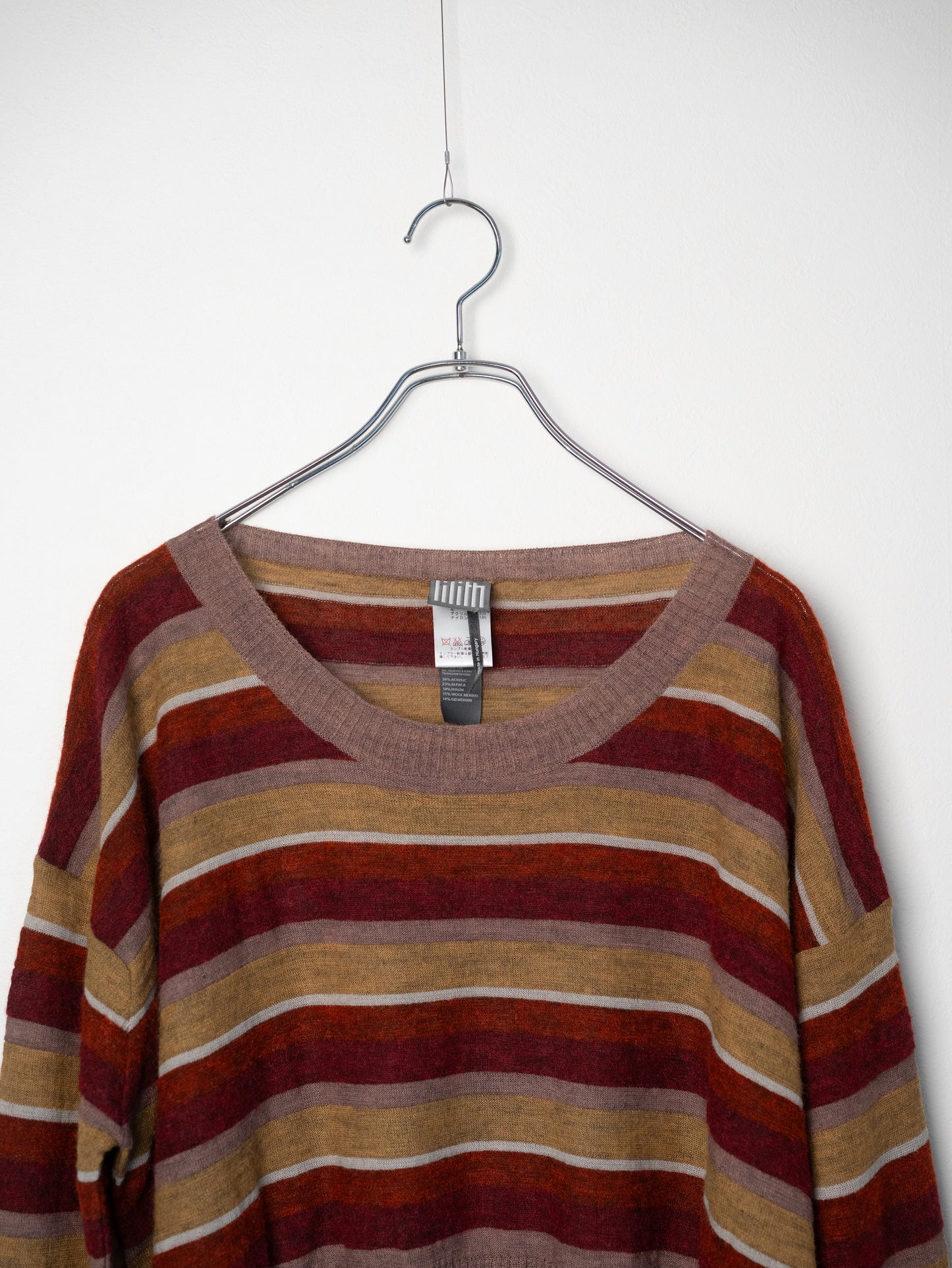 lilith マルチボーダードルマンニット