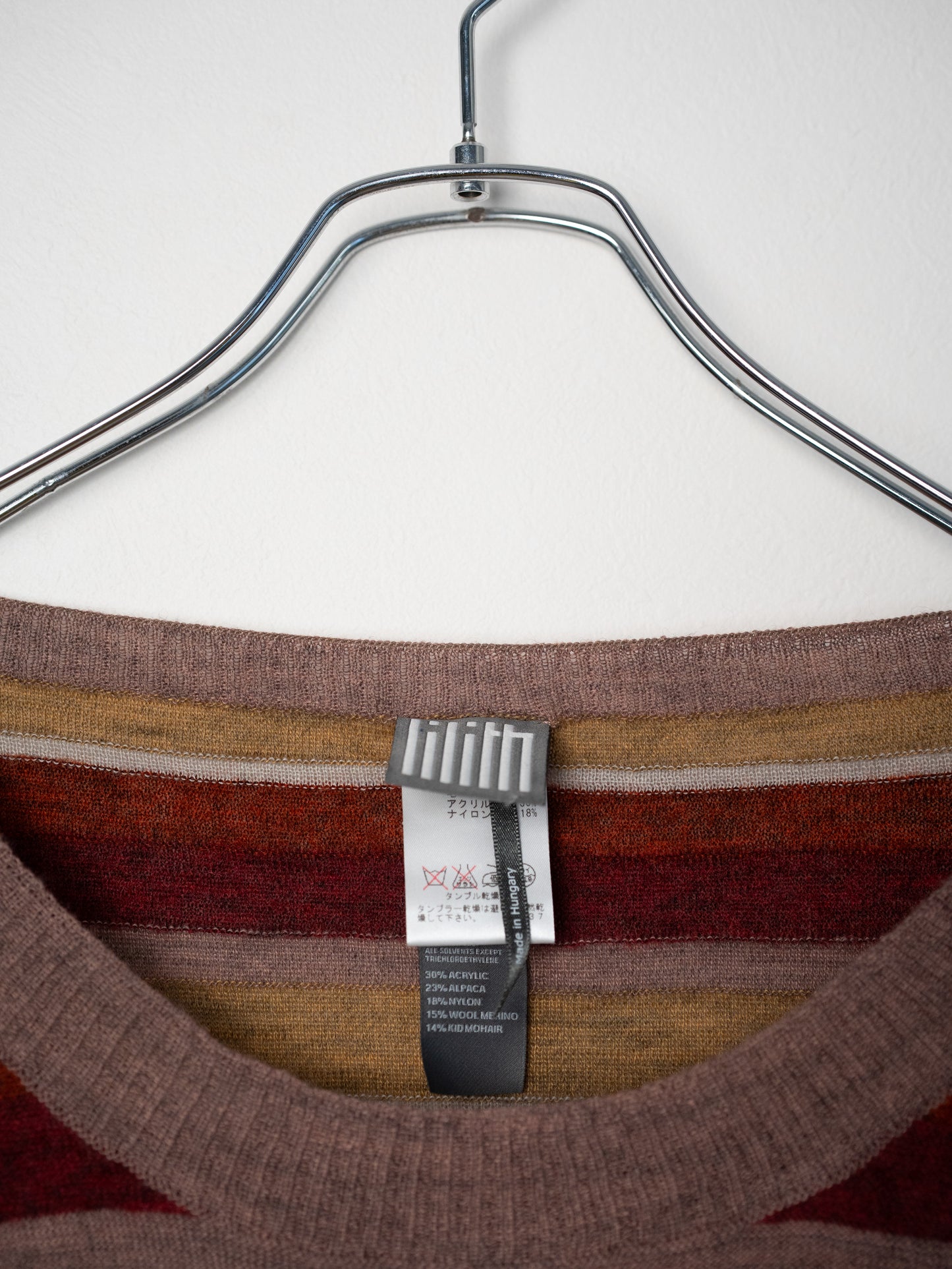 lilith マルチボーダードルマンニット